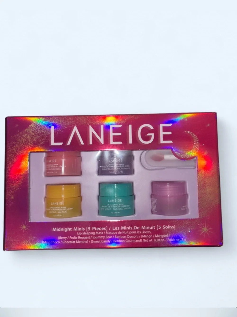LANEIGE Midnight Minis Lip Sleeping Mask - 5 Piece Set New in Box [Discontinued]